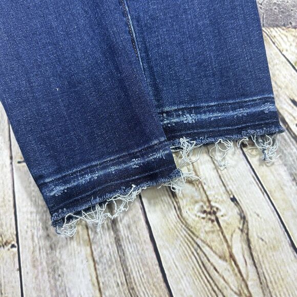 Abercrombie & Fitch Jeans Womens 0R/25‎ Blue Simone High-rise Ankle Distressed - Picture 8 of 14